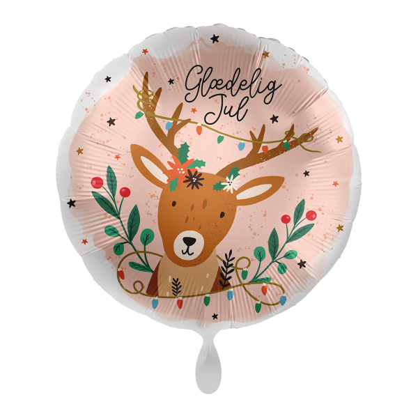 1 Balloon - Holly Jolly Reindeer - DAN